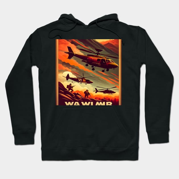 Jungle Inferno: The Vietnam War Hoodie by Delta Zero Seven